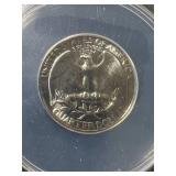 1966 US WASHINGTON QUARTER ANACS SP67