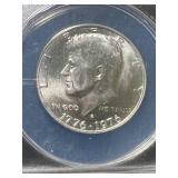 1976-S US KENNEDY HALF DOLLAR ANACS MS66