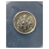 1960 US PROOF ROOSEVELT DIME ANACS PF67