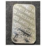 1 TROY OZ .999 FINE SILVER JOHNSON MATTHEY BAR