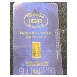 .5 GRAMS .999 FINE GOLD IGR BAR