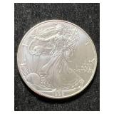 1998 AMERICAN SILVER EAGLE 1 TROY OZ .999 FINE SILVER