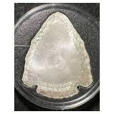 1 TROY OZ .999 FINE SILVER INDIAN HAND-POURED BAR