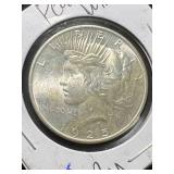 1925 US PEACE SILVER DOLLAR GEM BU