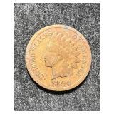 1890 US INDIAN HEAD CENT