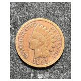 1891 US INDIAN HEAD CENT