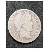 1911-D US BARBER HALF DOLLAR
