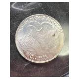 1/4TH TROY OZ .999 FINE SILVER WALKING LIBERTY ROUND