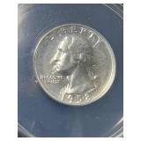 1958 US PROOF WASHINGTON QUARTER ANACS PF67