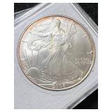 2006 AMERICAN SILVER EAGLE 1 TROY OZ .999 FINE SILVER IN CASE