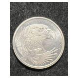 HALF TROY OZ .999 FINE SILVER GSM ROUND