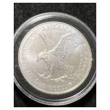 2024 AMERICAN SILVER EAGLE 1 TROY OZ .999 FINE SILVER IN AIRTITE