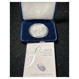 2015 PROOF AMERICAN SILVER EAGLE IN ORIGINAL MINT BOX