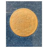 HISTORIC COINS OF THE US 1864 2 CENT PIECE
