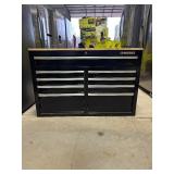 Husky Tool Storage 46 in. W x 18 in. D 9-Drawer Mobile Workbench Cabinet in Gloss Black BRAND NEW #H46X18MWC9BLK MSRP $448