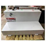 Jobox L-Shaped Steel Liquid Transfer Tank in White BRAND NEW - SMALL DENT See Pictures Model # 480000 MSRP $719.25
