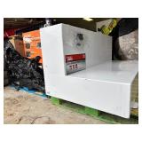 Jobox L-Shaped Steel Liquid Transfer Tank in White BRAND NEW - SMALL DENT See Pictures Model # 480000 MSRP $719.25