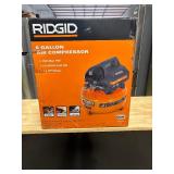 Rigid 6 Gal. 150 PSI Portable Electric Oil-Free Jobsite Pancake Air Compressor with Dual Pressure Gauges and 2-Quick Couplers BRAND NEW # 02106416 MSRP $149