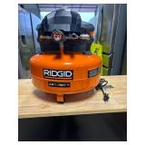 Rigid 6 Gal. 150 PSI Portable Electric Oil-Free Jobsite Pancake Air Compressor with Dual Pressure Gauges and 2-Quick Couplers BRAND NEW # 02106416 MSRP $149