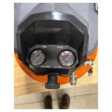 Rigid 6 Gal. 150 PSI Portable Electric Oil-Free Jobsite Pancake Air Compressor with Dual Pressure Gauges and 2-Quick Couplers BRAND NEW # 02106416 MSRP $149