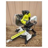 Ryobi 15 Amp 10 in. Corded Sliding Compound Miter Saw with LED Cutline Indicator LIKE NEW OPEN BOX #TSS103 MSRP $269