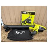 Ryobi 40V Vac Attack Cordless Battery Leaf Vacuum/Mulcher LIGHTLY USED RY40405BTL MSRP $149