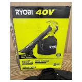 Ryobi 40V Vac Attack Cordless Battery Leaf Vacuum/Mulcher LIGHTLY USED RY40405BTL MSRP $149