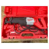 Milwaukee 12 Amp SAWZALL Reciprocating Saw with Case USED 6519-31 MSRP $129
