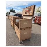 Knaack gang box, job site storage box L 60” x H 57” x D 30”
