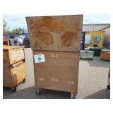 Knaack gang box  job site storage L 49” x H 55” x D 30 ½” (height with lid open 86”)