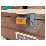 Knaack gang box / chest job site storage L 36” x H 24” x D 18”