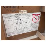 Knaack gang box / job site storage L 60” x H 57” x D 30” (height with lid open 85”)