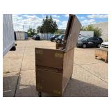 Knaack gang box / job site storage L 60” x H 57” x D 30” (height with lid open 85”)