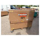 Knaack gang box / job site storage L 60” x H 57” x D 30” (height with lid open 85”)