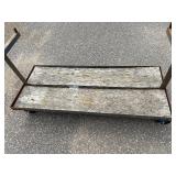 Mobile Bar and Pipe Rack L 73 ½” x H 68” x D 30”, two double sided storage levels