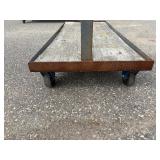 Mobile Bar and Pipe Rack L 73 ½” x H 68” x D 30”, two double sided storage levels