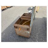 Knaack box / chest job site storage with tool tray L 48” x H 33” x D 24”