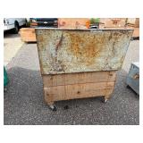 Knaack box / chest job site storage with tool tray L 48” x H 33” x D 24”