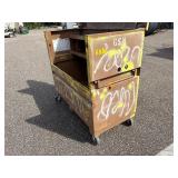 Knaack gang box, job site storage box L 60” x H 57” x D 30” (height with lid open 85”)
