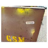 Knaack gang box, job site storage box L 60” x H 57” x D 30” (height with lid open 85”)