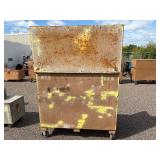 Knaack gang box, job site storage box L 60” x H 57” x D 30” (height with lid open 85”)