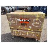 Knaack gang box, job site storage box L 60” x H 57” x D 30” (height with lid open 85”)