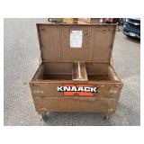 Knaack job site storage box / chest  with tool tray 48”l x 24”d x 32 ½”