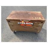 Knaack job site storage box / chest  with tool tray 48”l x 24”d x 32 ½”