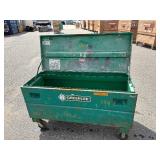Greenlee storage box 2460, 60”l x 24”d x 25” t