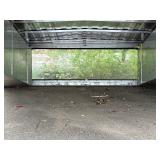 StoneBrooke White truck topper, pro series with roof racks, hatchback door and front window