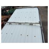 StoneBrooke White truck topper, pro series with roof racks, hatchback door and front window