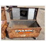 2 Knaack job master 42" gang boxes 42 ¼” w x 19 ¼” d x 34 ½” t and 42” w x 19 ¼” d x 38” t