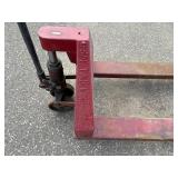 Red pallet jack