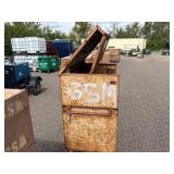 Knaack gang box  job site storage L 49” x H 55” x D 30 ½” (height with lid open 86”)